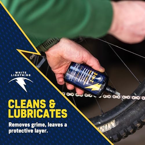 White Lightning 2-in-1 Bike Lubricant and Degreaser 8 oz, Aerosol