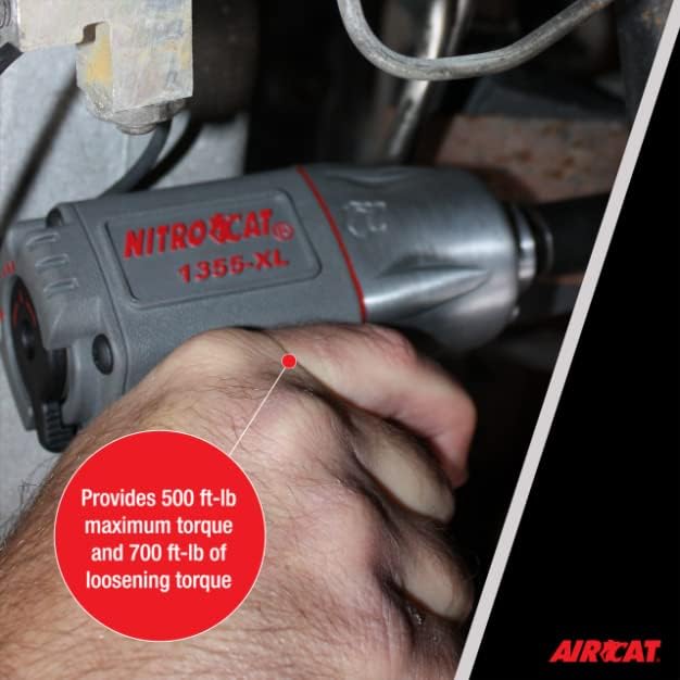 NITRO CAT 1355-XL 3/8-Inch Composite Air Impact Wrench