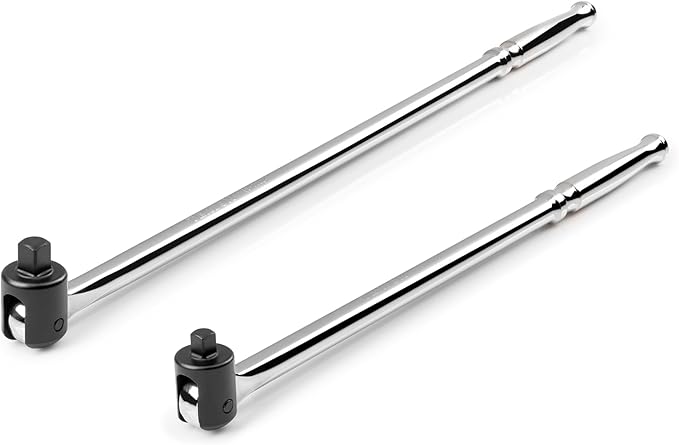 TEKTON 3/8, 1/2 Inch Drive Breaker Bar Set (2-Piece) | SBH99200
