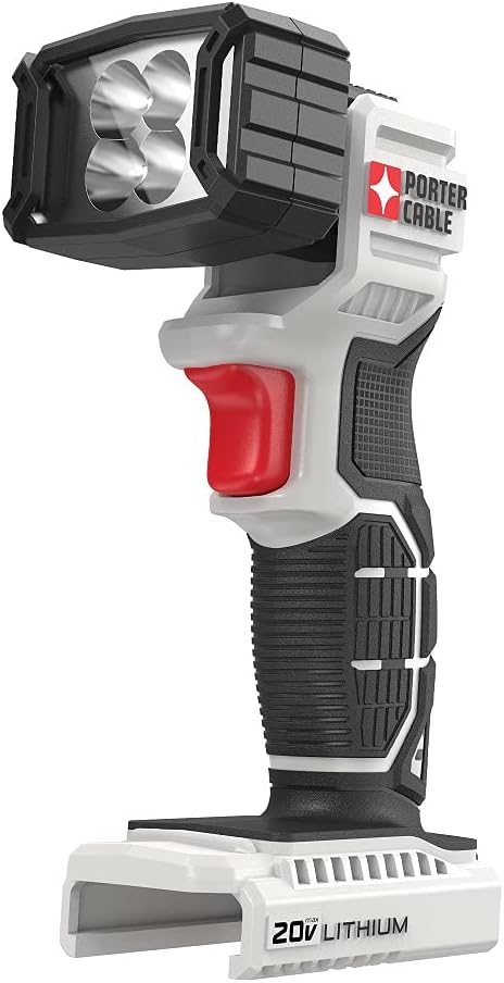 PORTER-CABLE 20V MAX* Oscillating Tool with 11-Piece Accessories, Tool Only (PCC710B) & 20V MAX* LED Work Light, Tool Only (PCC700B)