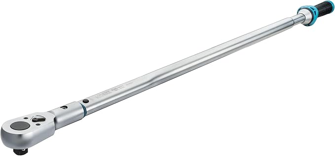 Hazet torque wrench 5145-3CT I Output: square 0.79 in (3/4 inch), tolerance: 3%, 32 teeth (operating angle 11.25 degrees) I User-friendly reversible ratchet for car and bicycle I 20.43 in