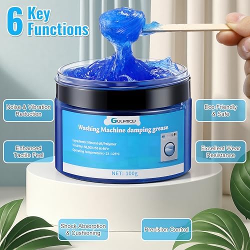 3.5 oz (100g) Washing Machine Damping Grease with 20 Foam Inserts