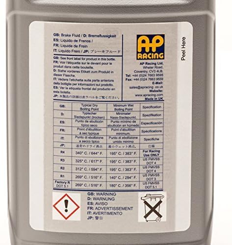 Allstar Performance ALL78108 Hi-Temp Racing Brake Fluid