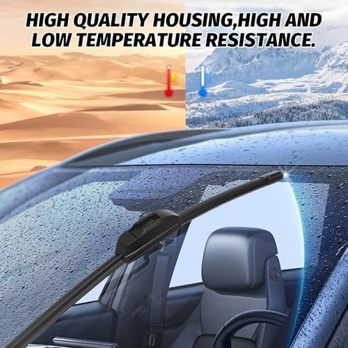 22"+22" Windshield Wiper Blade Replacement Kit for 2014-2018 Silverado / 2014-2019 Silverado 1500/2014-2018 GMC Sierra - OEM Quality All Season Windshield Wiper Top Lock (Set of 2)