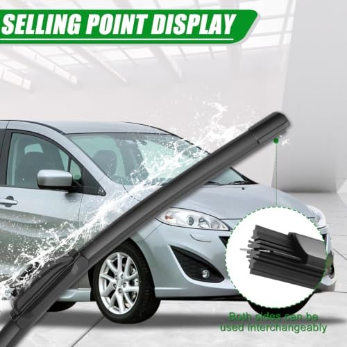 Windshield Wiper Blades compatible with 19-24 Toyota RAV4/06-15 Mazda 5