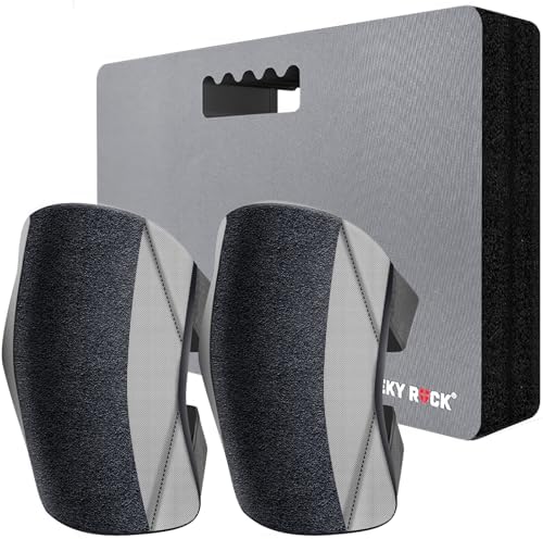 Garden Kneeling Pad and Knee Pads Women, Foam Padding Kneepads, Gray