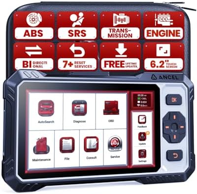 ANCEL FX6000 Bidirectional OBD2 Scanner, 4-System Scan Tool with 15+ Reset