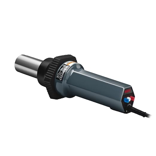 Steinel HG 5000 E Industrial Power Tool - 230 V heat gun with 28 cfm output, fully electronic temperature and airflow control, Intelligent motor and temperature control, LED temperature display showing selected and actual temperature, High Performance ...