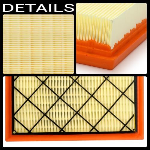 2PCS Engine Air Filter Kit for Chevy GMC Buick Replace# A3212C 23321606