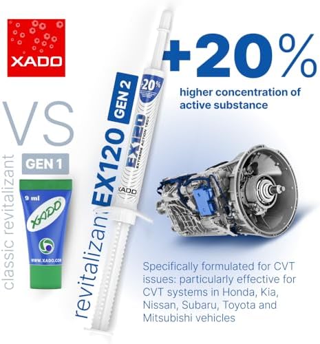 XADO EX120 Automatic Transmission Fix - Treatment for CVT & Other Gearbox Types | ATF Additive & Protectant - Reduces Sticking, Shudder and Slipping