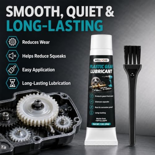 WELLOCKS White Lithium Grease, 1 oz Long-Lasting Gear Lubricant