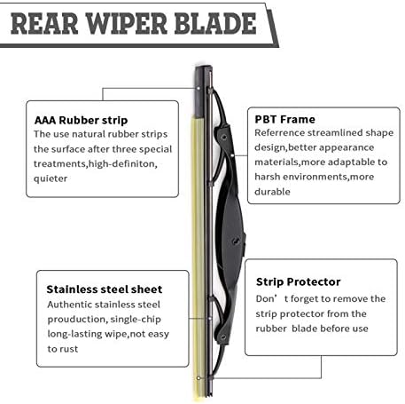 Rear Windshield Wiper Arm & Blade Assembly for Kia Sorento 2003-2009