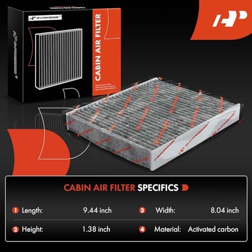 A-Premium 2-Pack Cabin Air Filter with Activated Carbon