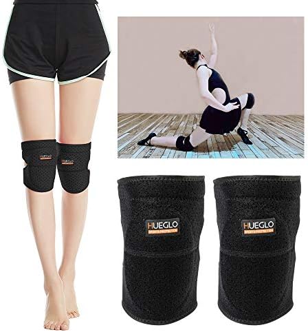 HUEGLO Dance Volleyball Knee Pads for Women,Soft Cushion for Work,Large