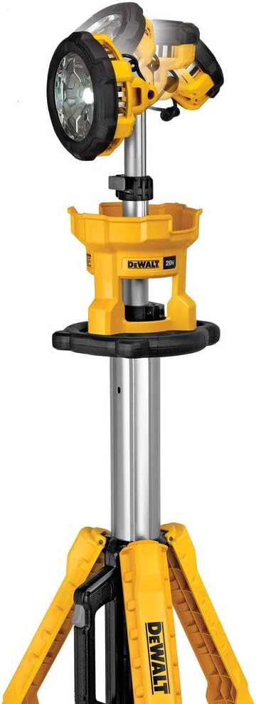 DEWALT 20V MAX Cordless LED Work Light and Tripod Base Kit with Battery and Charger Included (DCL079R1)