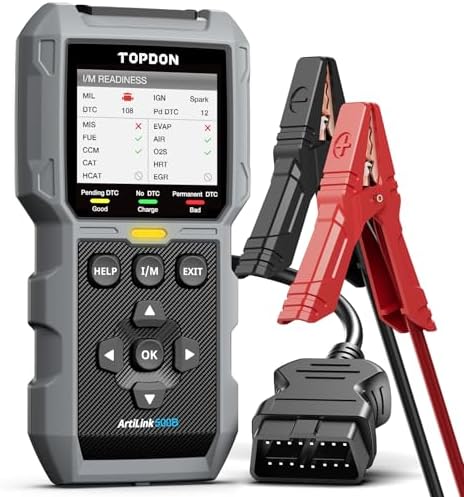 TOPDON AL500B OBD2 Scanner, Battery Tester, 2 in 1 Code Reader