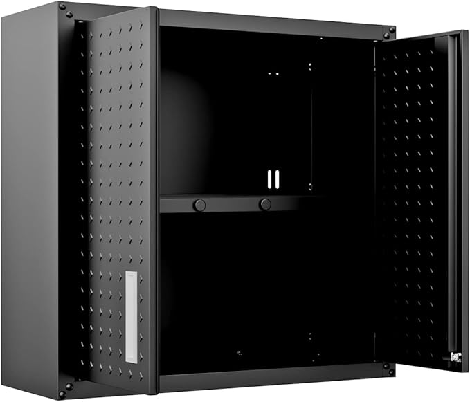 Manhattan Comfort Fortress Storage Units, Charcoal Gray