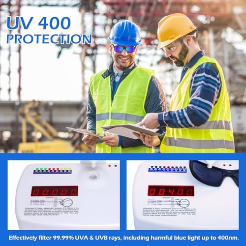 OXG Safety Glasses Protective Eyewear Men Women, ANSI Z87.1 Work Glasses Scratch Impact Resistant for Industrial Shooting