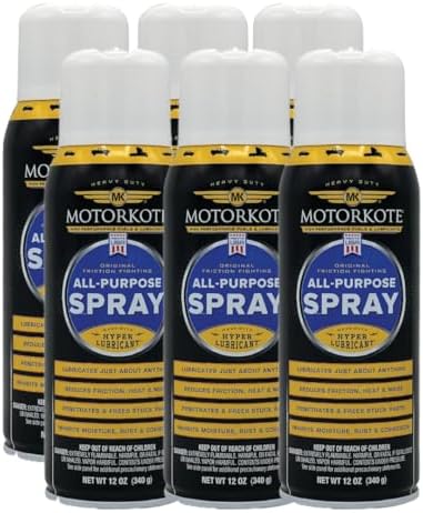Motorkote MK-30301-12-6PK All Purpose Lubricant Spray, 12-Ounce, 6-Pack
