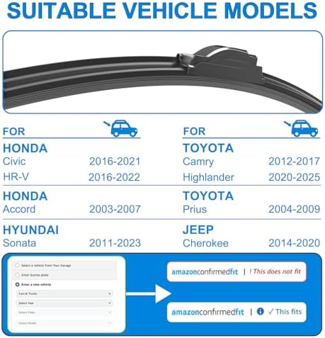 26"+18" Windshield Wipers Replacement for Honda Civic 2016-2021