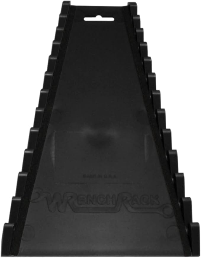 Protoco 2010 Reverse 12 Piece Wrench Rack, Tool Organizer for Tool Box, Tool Cart or Wall Mounted, Black