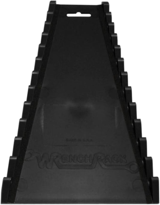 Protoco 2010 Reverse 12 Piece Wrench Rack, Tool Organizer for Tool Box, Tool Cart or Wall Mounted, Black