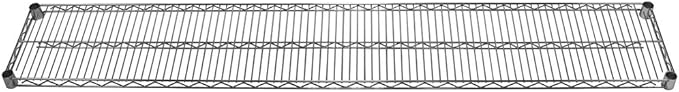 Shelving Inc. 12" d x 72" w Chrome Wire Shelving with 2 Tier Shelves, Weight Capacity 800lbs Per Shelf