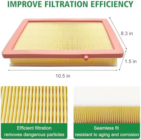 Capume 2PCS Cabin Engine Air Filter JM966JM1260 Kit Fits for Equinox 2018-2025, Terrain 2018-2025, Replacement for CA12260, CF11966,JM966JM1260