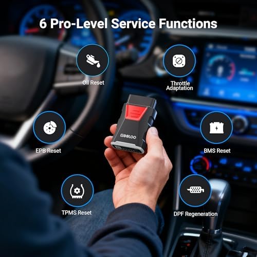 GOOLOO DS100 OBD2 Scanner Bluetooth, OBDII Car Code Reader for iOS& Android