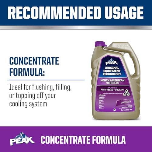 PEAK OET Purple Concentrate Antifreeze/Coolant for North American Vehicles