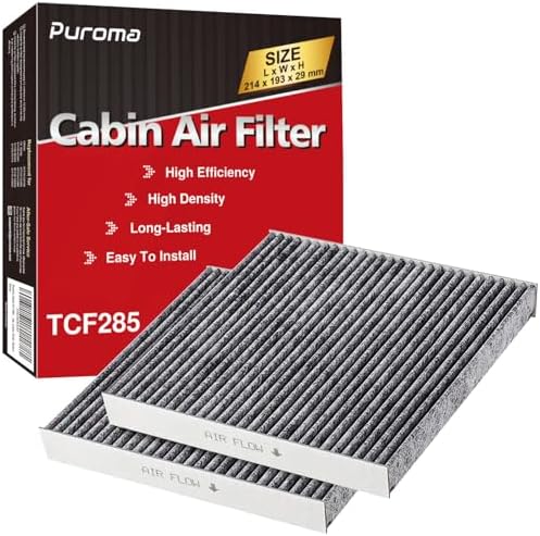 Puroma 2 Cabin Air Filter Activated Carbon for CP285 CF10285 Toyota Lexus