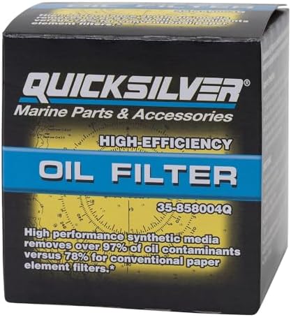 Quicksilver 858004Q High Performance Oil Filter for MerCruiser Sterndrive and Inboards Engines