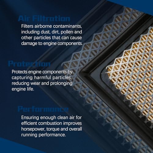 CA11895 Engine Air Filter for 2014-2022 Sequoia,2016-2023 Tacoma,2013-2014 Tundra,2013-2019 Tundra,2013-2021 Tundra