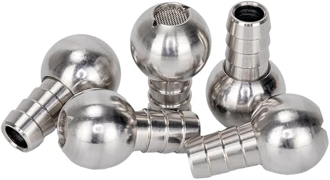 2 Pack Foam Cannon Straw Weights Sinkers Replacement Stainless Steel Dip Tube Head Ball Filter for Pressure Washer Foam Cannon Dip Tubes Car Foam Blaster Gun Snow Foam Lance Soap Foam Sprayer