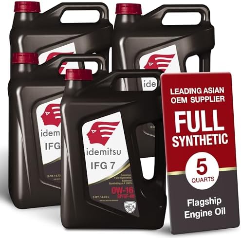 Idemitsu IFG7 0W-16 SP/GF-6B Full Synthetic Motor Oil – 5 Qt, Case of 4