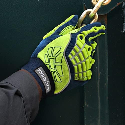HexArmor Cut-Resistant Impact Protection Work Gloves | Chrome Series® 4027 | Medium