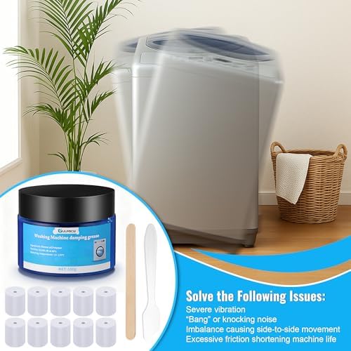 3.5 oz (100g) Washing Machine Damping Grease with 10 Foam Inserts