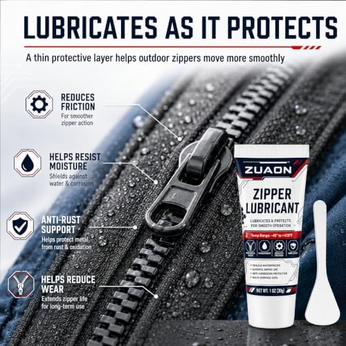 2oz Zipper Lubricant Metal Plastic Nylon Zippers Marine Zipper Lube