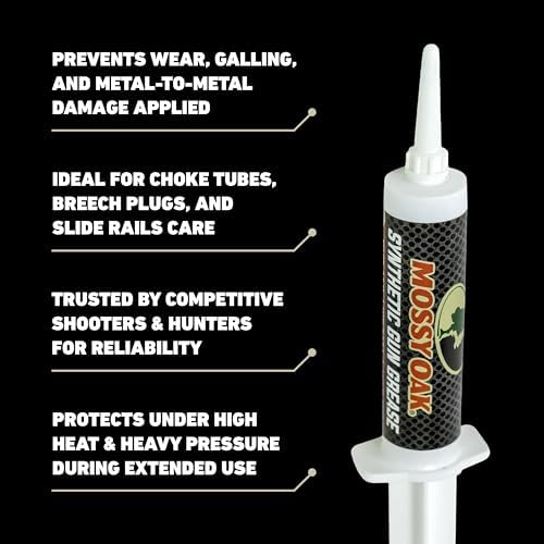 Mossy Oak Synthetic Gun Grease - Firearm Lubricant, Anti-Seize, USA Made