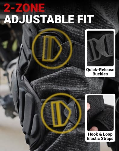Winter Motorcycle Knee Pads Fleece-Lined Shin Guards Knee Armor