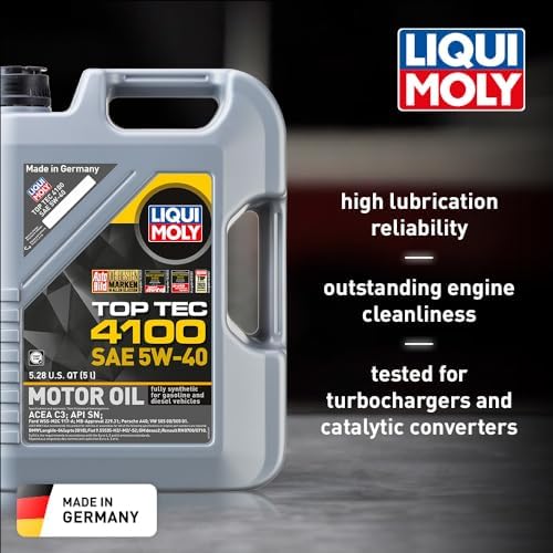 Liqui Moly Top Tec 4100 SAE 5W-40 | 5 L | Synthesis Technology Motor Oil | SKU: 2330