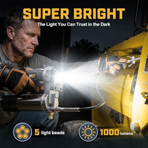 Cordless Grease Gun Compatible with Dewalt 20V Battery (Bare Tool)
