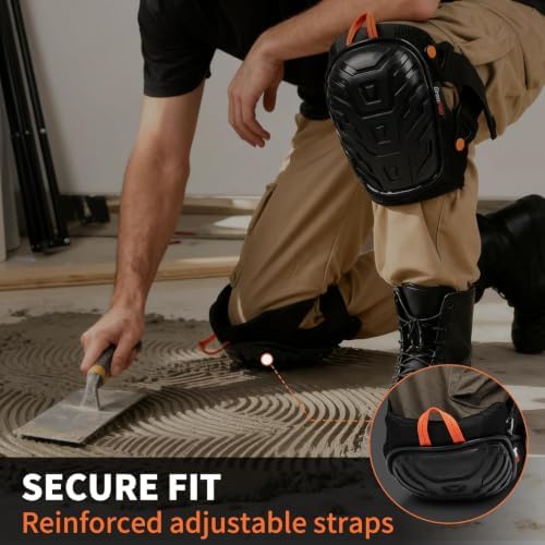 GRENPRO Heavy Duty Work Knee Pads, Quick Release Buckle for Construction