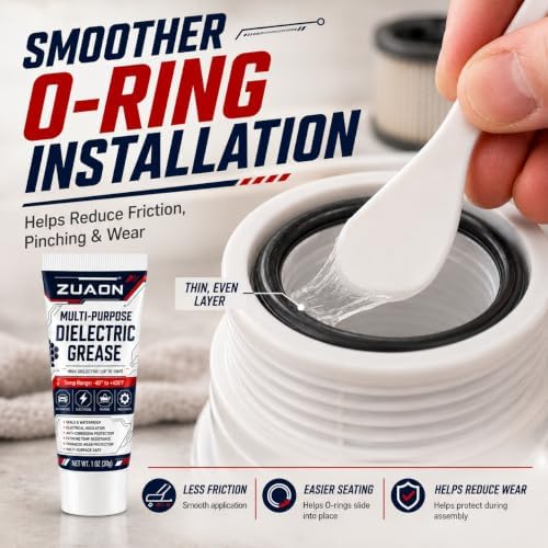 2oz Silicone Grease Lubricant for O-Rings Faucet Plumber Sliding Door