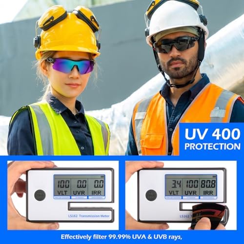 OXG Work Safety Glasses for Men Women, ANSI Z87.1 UV Protection