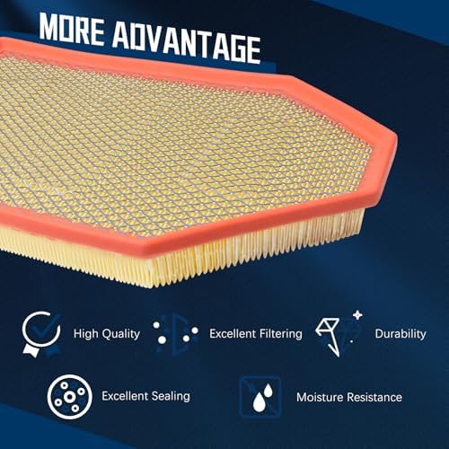 4861746AA Engine Air Filter Compatible With 2011-2023 Chrysler 300，Dodge Challenger，Dodge Charger CA11052 CA11257