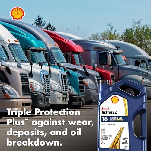 Shell Rotella MV Multi-Vehicle Full Synthetic 5W-30 Diesel Engine Oil, 1 Gallon (3 Pack)