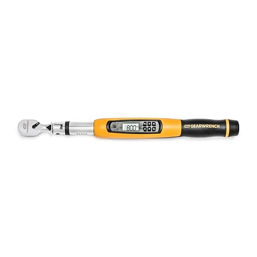 GEARWRENCH 3/8" Flex Head Electronic Torque Wrench with Angle, 10-100 ft/lbs. - 85078