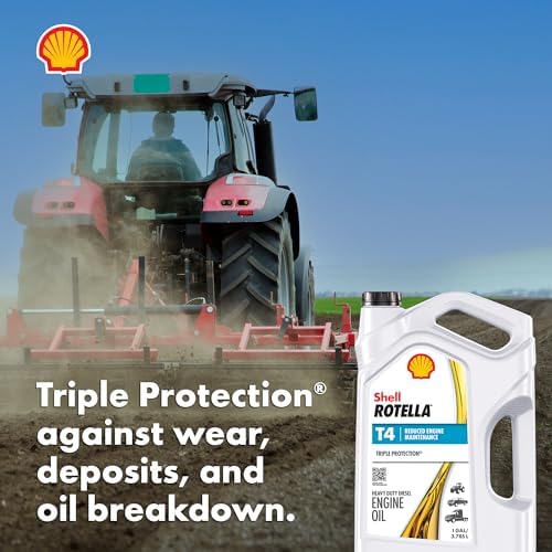 Shell Rotella T4 Triple Protection 10W-30 Diesel Engine Oil, 1 Gallon (3 Pack)