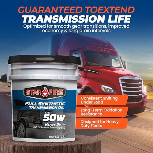 STARFIRE Full Synthetic SAE 50W HD Manual Transmission Oil – 5 Gallon Pail